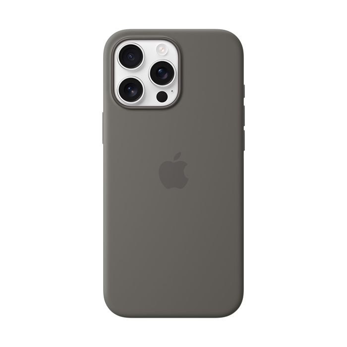 iPhone 16 Pro Max Silicone Case with MagSafe – Stone Gray