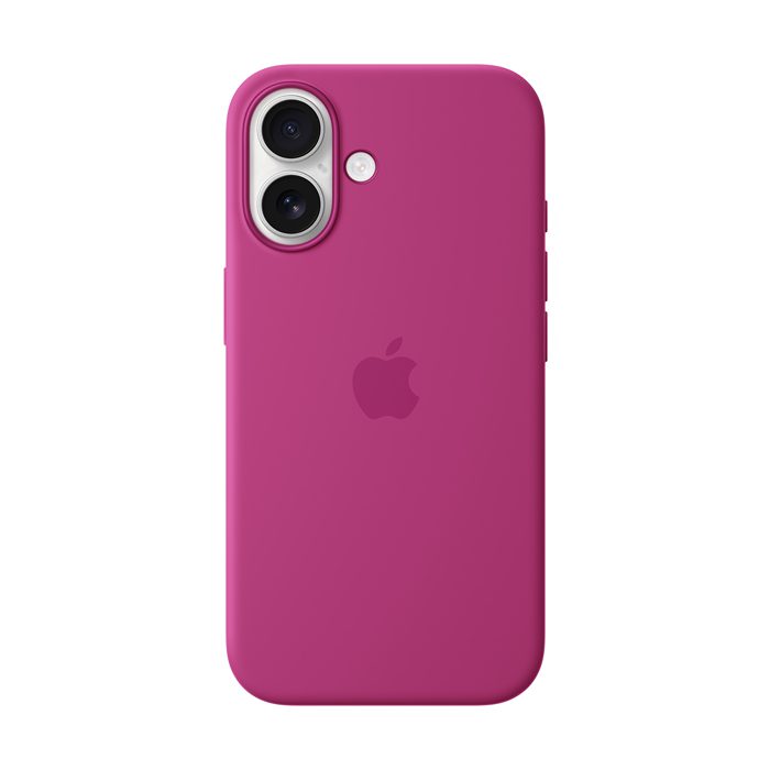 iPhone 16 Silicone Case with MagSafe – Fuchsia